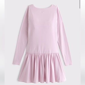 Abercrombie & Fitch scoop back peplum drop waist skort dress